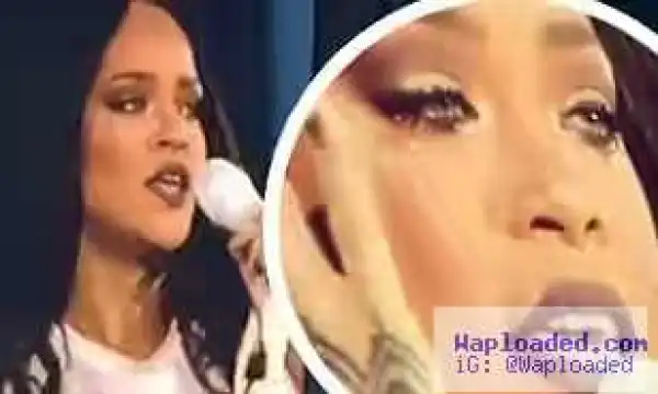 Fans Shows Concern As Rihanna Breaks Down In Tears Mid-Performance In Dublin
